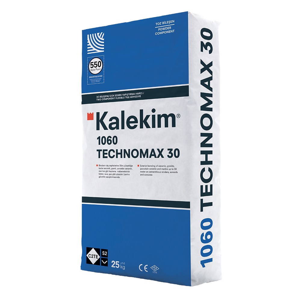 1060 TECHNOMAX 30 Эластичный клей для фасадной облицовки и крупноформатной плитки