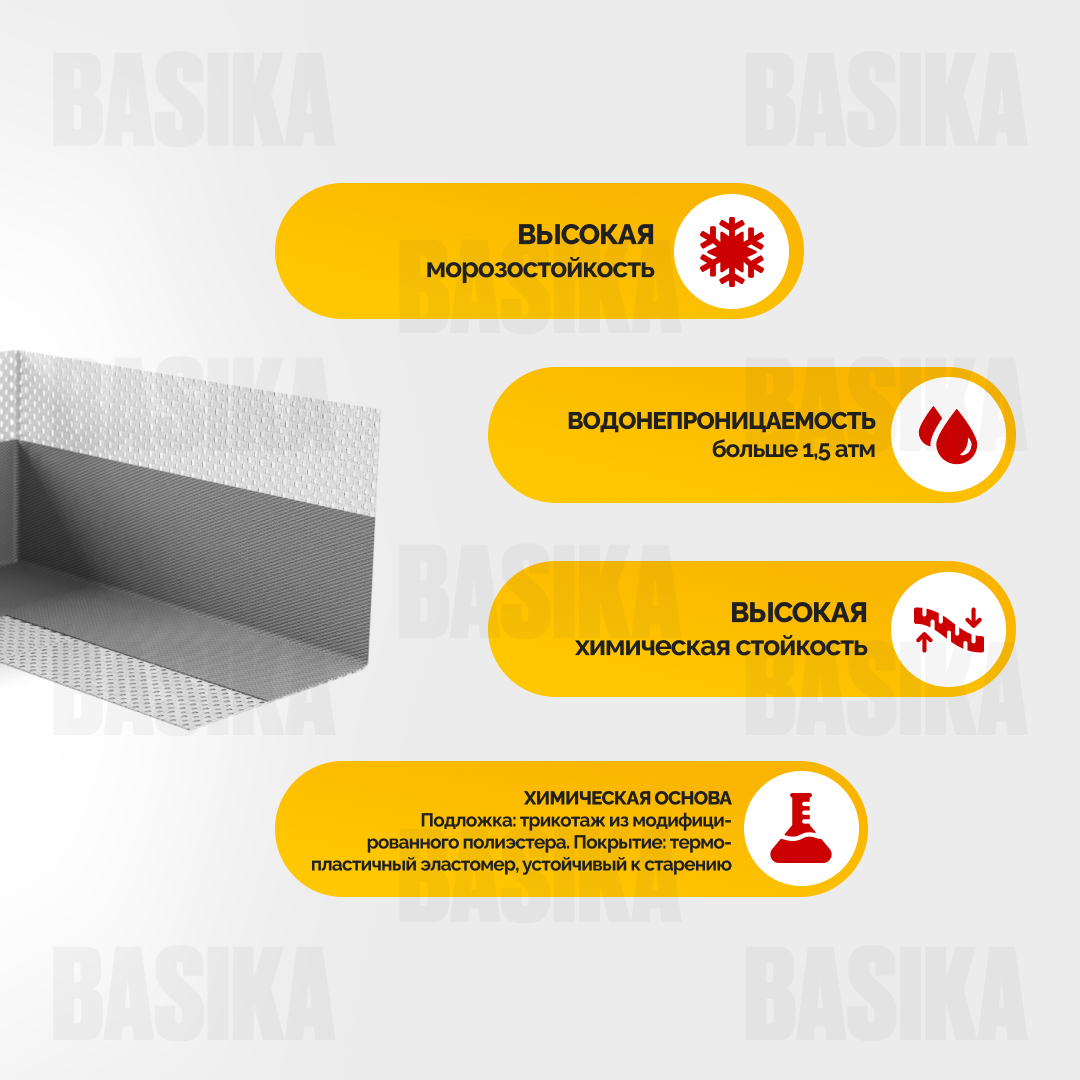 Sika ® Sealing Tape S Inside Corner - Гидроизоляционная лента для внутренних углов