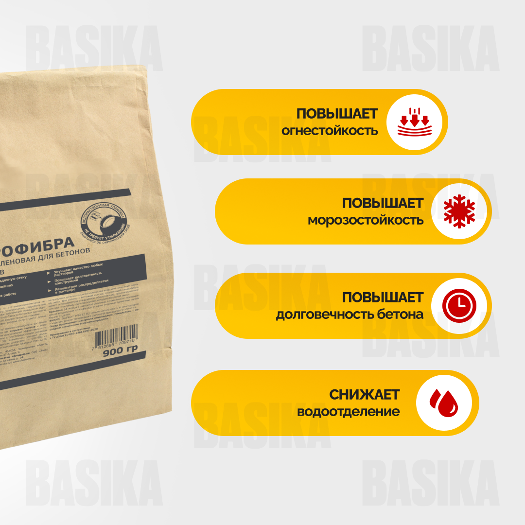 SikaFiber® PPM-12 RU Полипропиленовая фибра для бетонов и растворов
