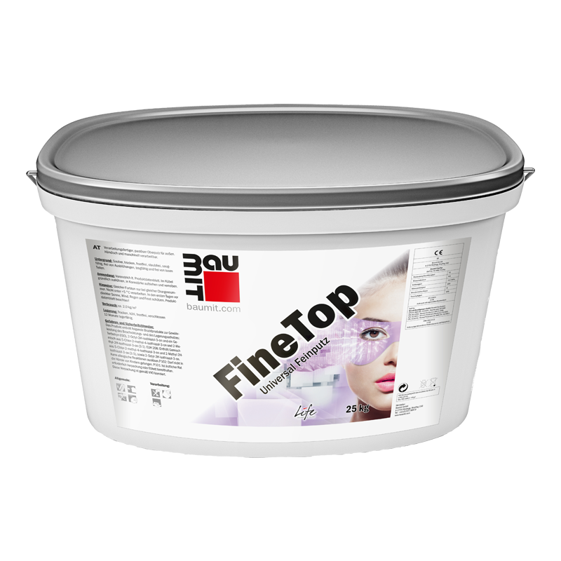 Штукатурка Baumit FineTop - декоративная тонкослойная для фасадных и внутренних работ